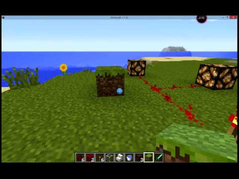 Minecraft Redstone Part 3 Redstone Dust Opaque Transparent Blocks Up Down Youtube