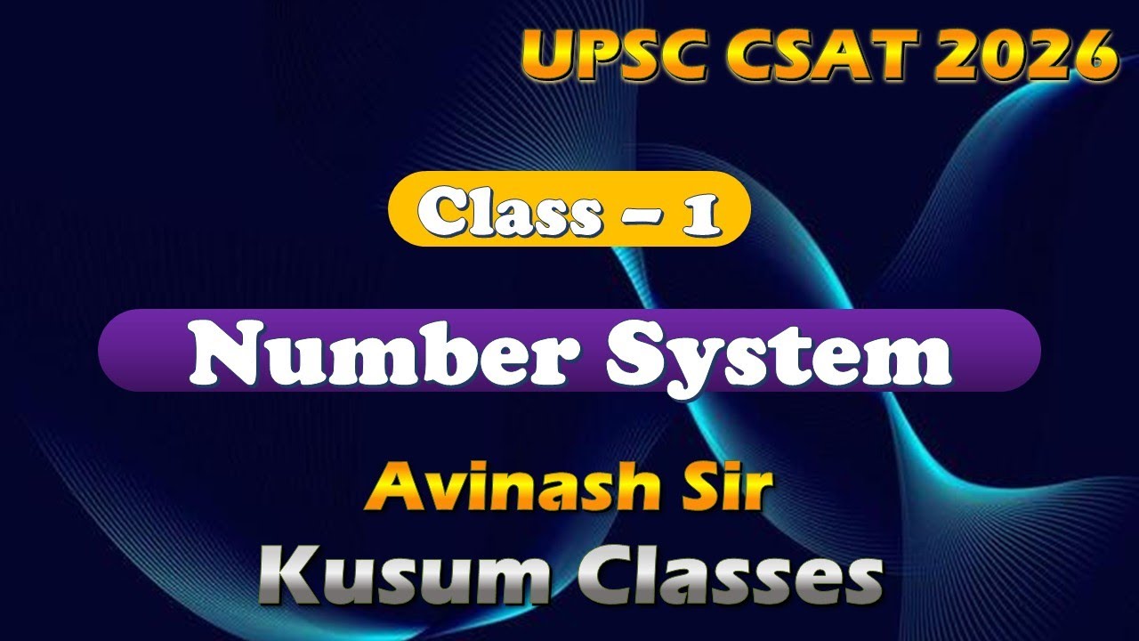 Number System | LIVE Class - 1 | Rational, Irrational & Real Numbers Full Concept 