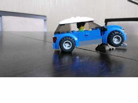 blue car lego