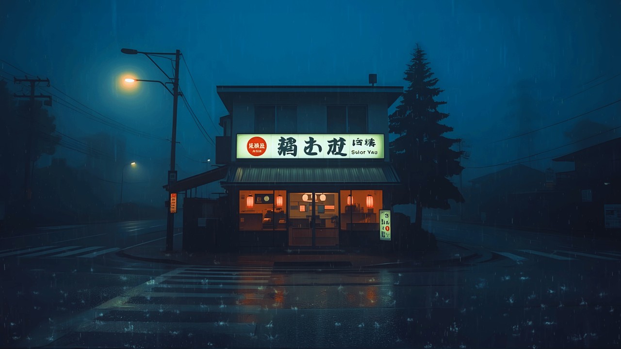 90s Tokyo Streets Lofi 🌧️ Relaxing Rain lofi for Work and Concentration