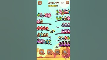 Bird Sort 2: Color Puzzle Level 477 #games #gaming #gameplay
