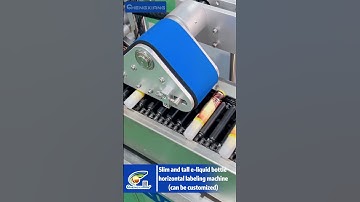 Slim and tall e-liquid bottle horizontal labeling machine | rapid test kit filling machine #label