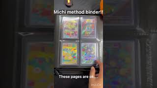 Michi method binder!!! #michimethod #pokemon #bindercollection 🍁🎃