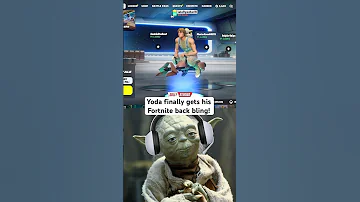 #Yoda finally gets his #Fortnite back bling #starwars #may4thbewithyou #fortniteskins #lukeskywalker