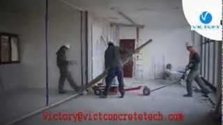 Lightweight concrete wall panel installer|installation machine