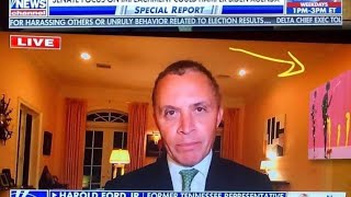 Camera Shifts and Hides Painting of Genocidal Dictator Seen on Guest’s Feed During  Fox Interview