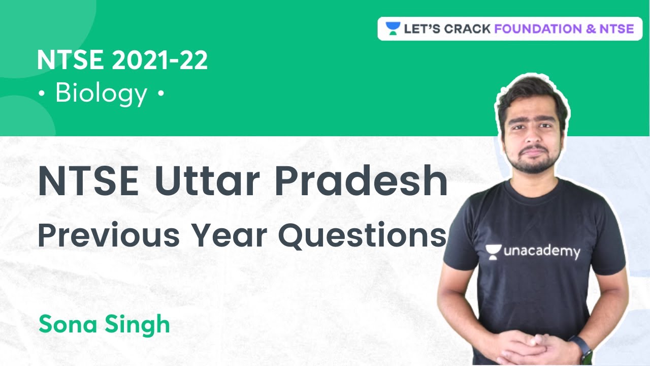 NTSE Previous Year Question Uttarpradesh | Biology | Foundation & NTSE | Sona Singh