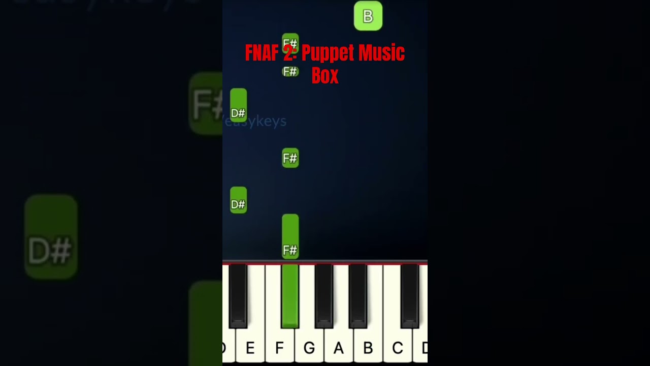 FNAF 2 Puppet Music Box Chords Chordify