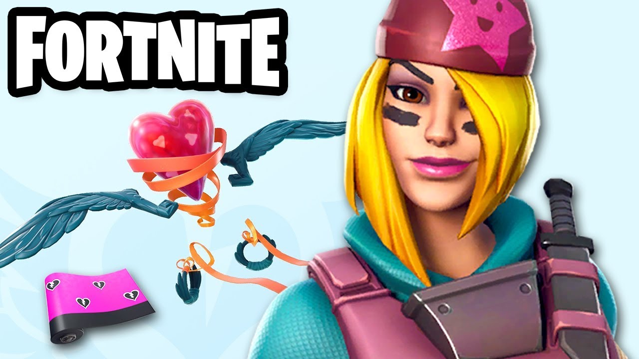 Skully! Heartspan Glider! Cuddle Hearts Wrap! Fortnite Gameplay