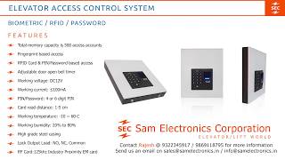 Elevator Access Control System - Biometric/RFID/Password Acrylic