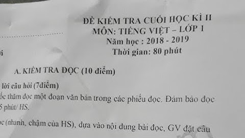 Tiếng Việt Lớp 1- Đề Thi Hết Học Kỳ 2 Tiếng Việt Lớp 1- Đề 1
