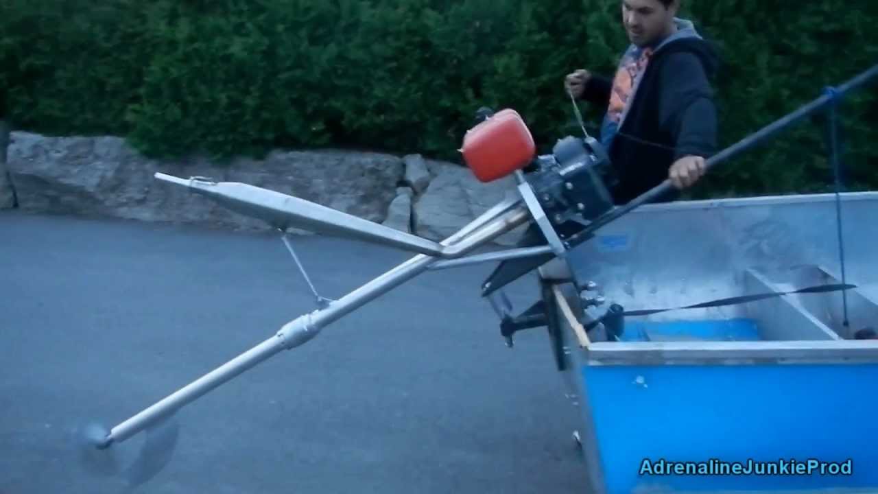 Lawn Boy Lawnmower Boat Engine - Mud Motor - aka Lake Boy - YouTube