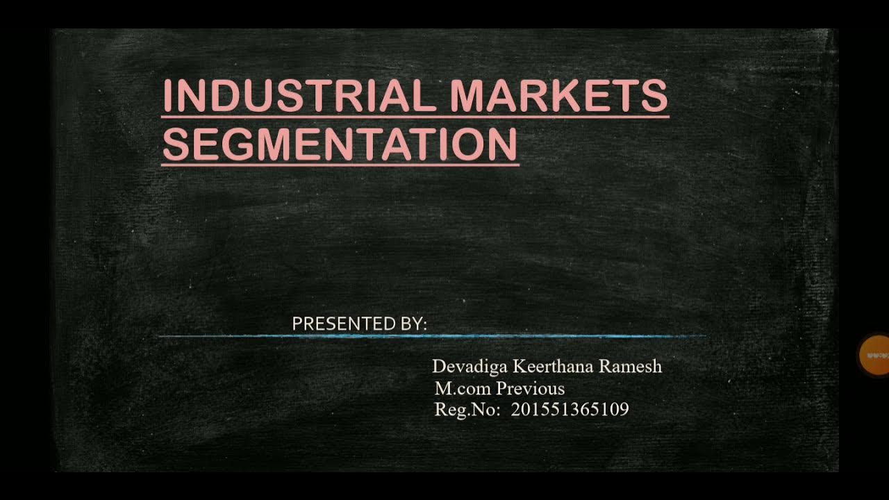 Industrial Market Segmentation YouTube
