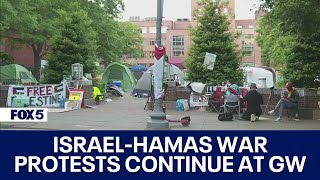 Israel-Hamas war protests continue at George Washington University