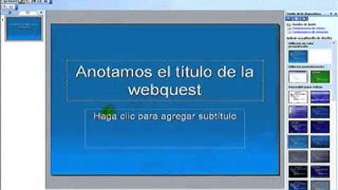 Cómo crear una Web Quest utilizando PowerPoint