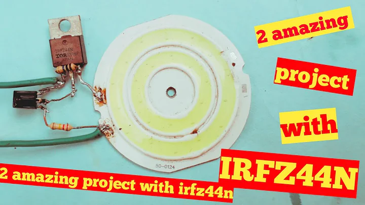 top 2 best project using irfz44n mosfet | how to make 12v remote tester | make LDR from LED