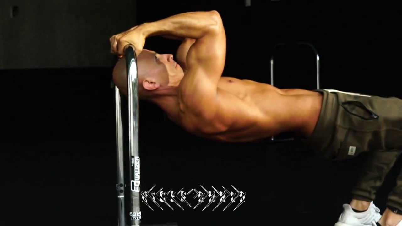 Frank on the Lebert Equalizer doing a Biceps Triceps - FitandFunNow.com