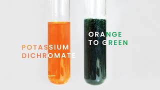 تغير لون ثنائي كرومات البوتاسيوم المحمض - الكيميائي الحقيقي