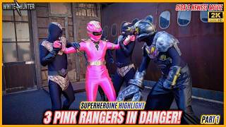 Super Sentai highlight: 3 Pink Rangers in Crisis Ep. 1 | Superheroine defeated?! #tokusatsu #heroine