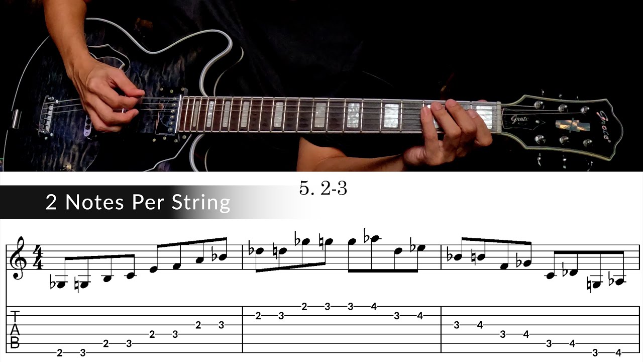 2 Notes Per String 2-3 - YouTube
