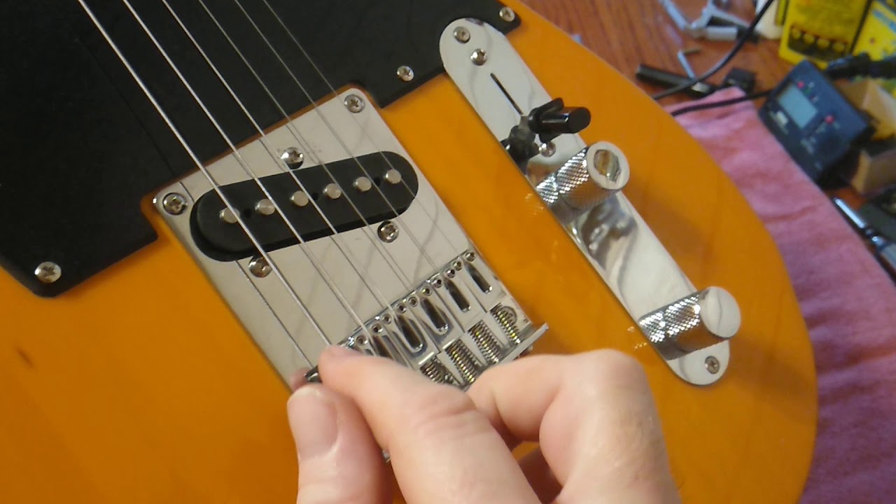 Squier Affinity Telecaster setup part 2 YouTube