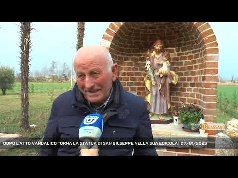 DOPO L'ATTO VANDALICO TORNA LA STATUA DI SAN GIUSEPPE NELLA SUA EDICOLA | 07/01/2023