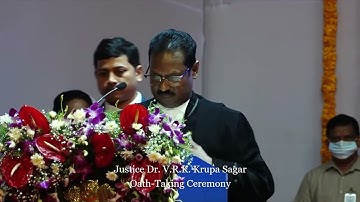 JUSTICE DR. V.R.K. KRUPA SAGAR | OATH TAKING AS HON