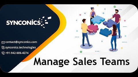 Manage Sales Team | CRM | Odoo 15 Functional Videos | #Synconics [ERP]