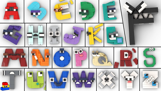 Making Alphabet Lore (M-S) with LEGO - MNOPQRS 