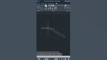 DOGLEG STAIRCASE IN AUTOCAD #architecture #autocadblocks #cadsoftware