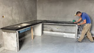 Techniques Construction Install Kitchen Table With Granite