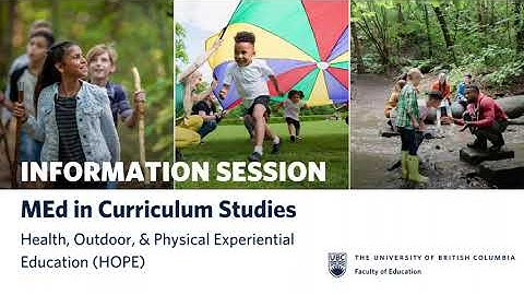 MEd in Curriculum Studies (HOPE) 2024 Cohort - Program Overview