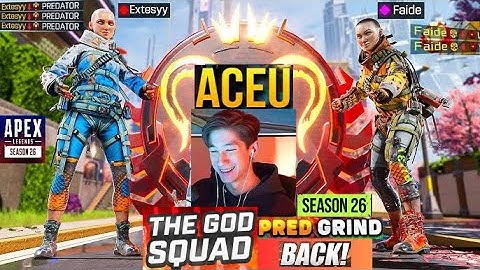 Aceu reunites with Extesyy & Faide to dominate New Season Ranked (THE GOD SQUAD) Apex Legends Ranked