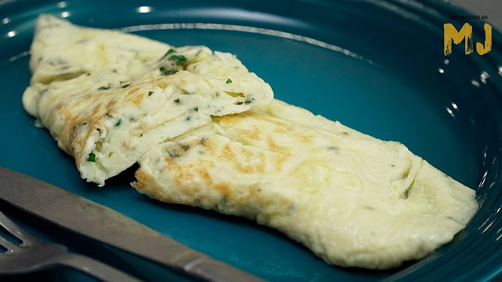 The French omelette they make in France