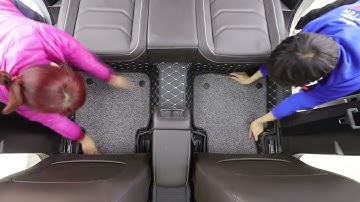 Newly designed double floor mat installation video