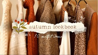 Autumn Lookbook 10 Fall Outfit Ideas Cottagecore, Warm Colors, Simple & Cozy