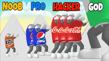 NOOB vs PRO vs HACKER vs GOD | in Coke Wars