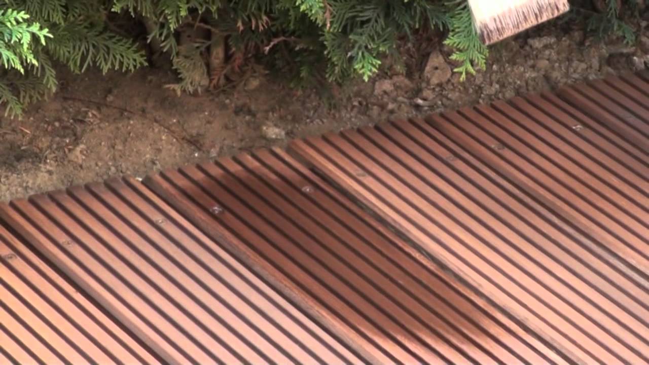 Rubio Monocoat Exterior Oil Reinigen van vergrijsde terrassen