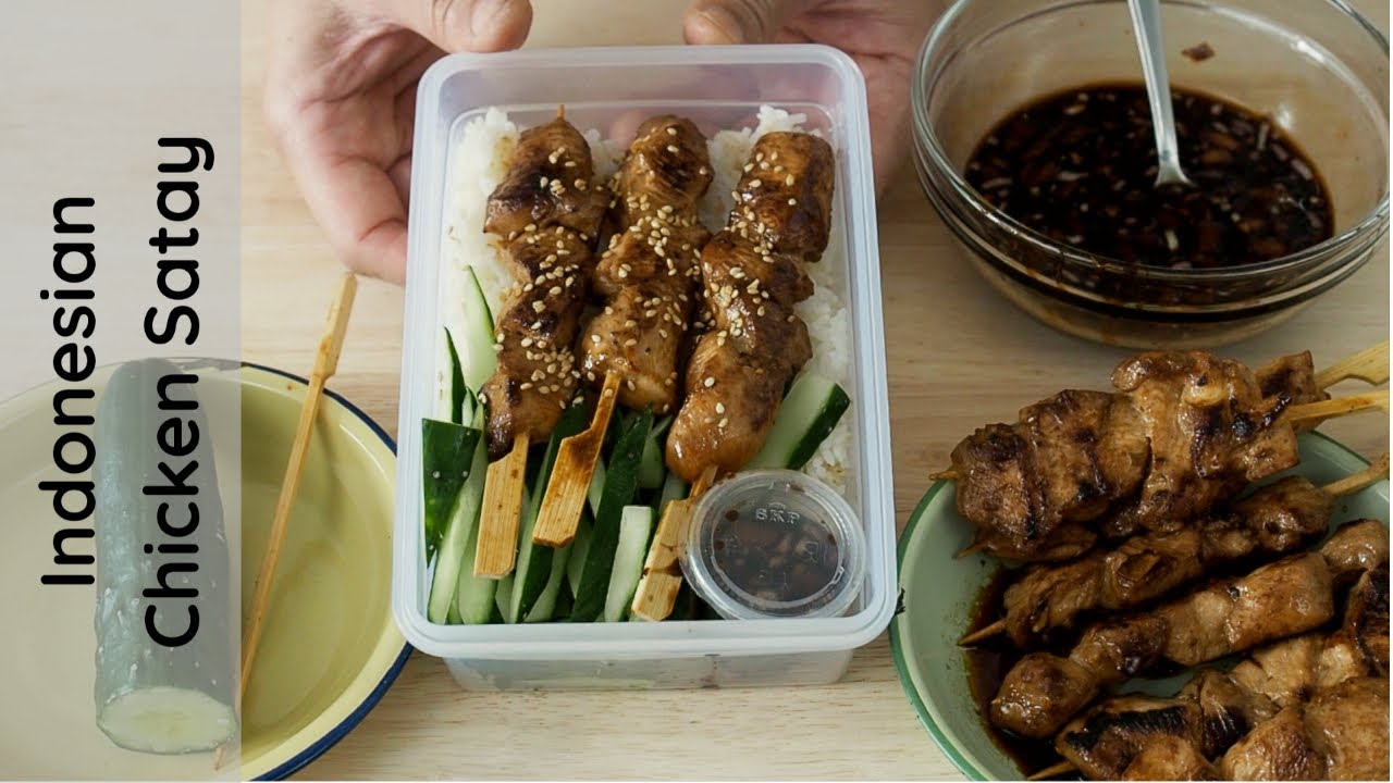 Indonesian Chicken Satay Recipe, School Lunch Box YouTube