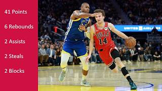 Matas Buzelis vs Warriors Mar 10, 2026 Full Play - 41 Points, 6 Rebounds, 2 Steals, 2 Blocks!