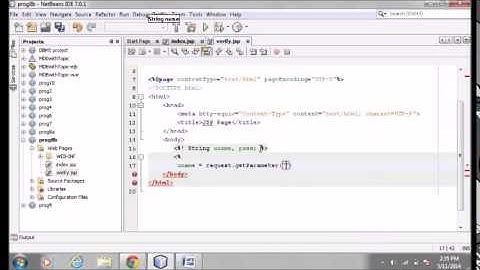 jsp login page example