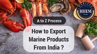 How to Export Marine Products from india ? Sea food items Export | By Sagar Agravat
