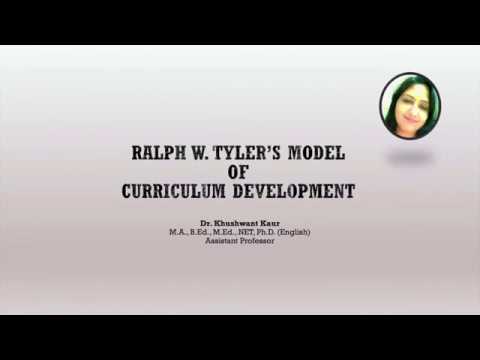 tyler curriculum development model