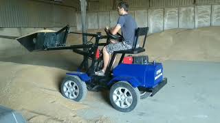 видео: Мини погрузчик Бурлак на гидроприводе. Испытания. картинка: Мини погрузчик Бурлак на гидроприводе. Испытания.