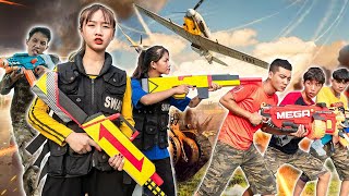 Xgirl Nerf Studio: Special Police Girls Warriors SEAL X Girl Nerf Guns Battle Attack criminal group