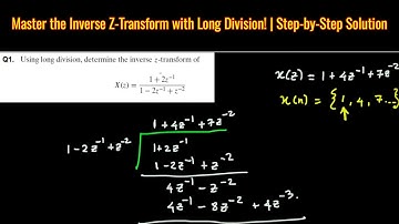 Using long division, determine the inverse z-transform of x(z)=(1+2z^(-1))/(1-2z^(-1)+z^(-2))