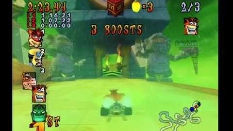 Crash Nitro Kart PS2 Thunder Struck