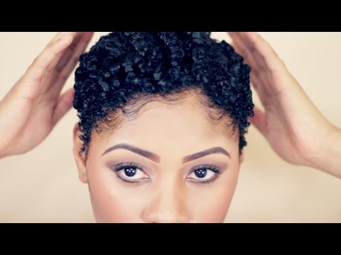 Defined Curls TWA Pixie Hairstyle on Natural Hair