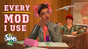 how I play a functional school in sims 2 📚 | new mods, teen gameplay