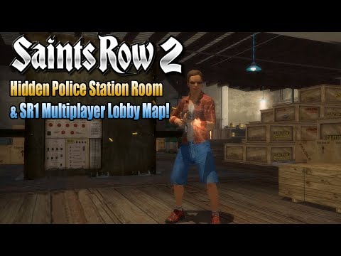 Saints Row 2 Hidden Police Station Room & SR1 Multiplayer Lobby Map